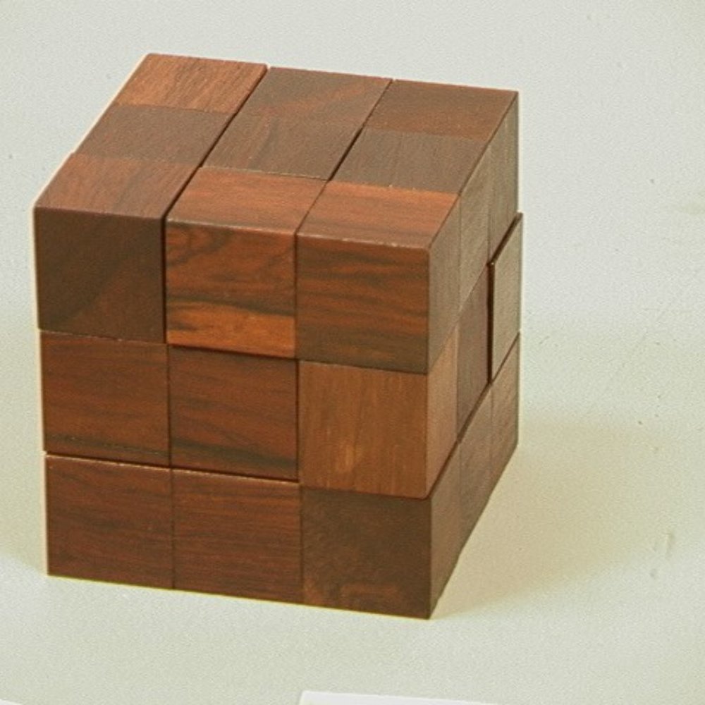 SKOJDE OF SKJERN DENMARK PARKER BROTHERS ROSEWOOD SOMA PUZZLE with box